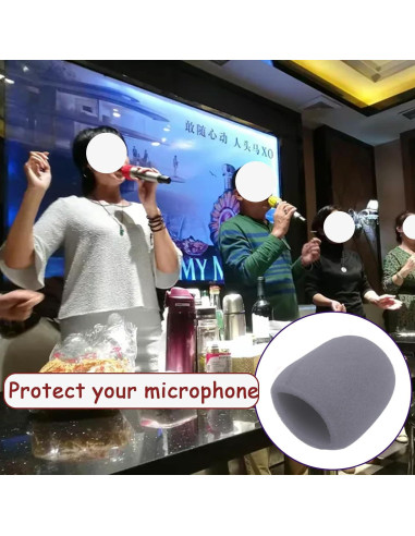 Funda de Espuma para Micrófono Soundspire 6-Pack 76x60mm Gris