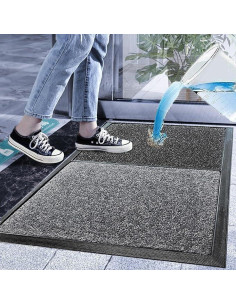 Tapete desinfectante Genérico 43x79 cm Gris para zapatos 2