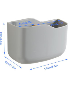 Soporte de Control Remoto SUNFICON Montaje en Pared Gris - 2 Unidades 2