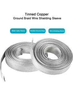 Manga de Blindaje de Cable EMI RFI Kokey-xy 3/8" 16FT Cobre 2