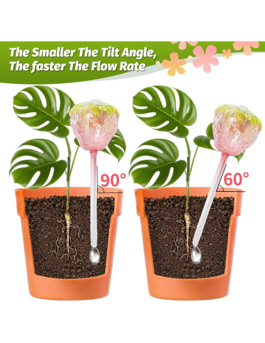 Esferas de Riego de Vidrio SunGardery 2pcs Autorriego 24.8cm