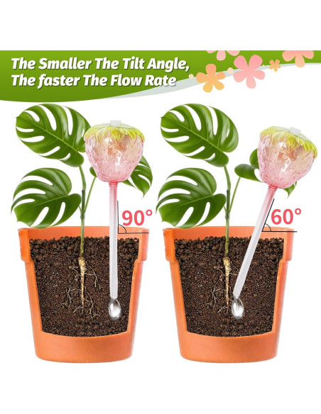 Esferas de Riego de Vidrio SunGardery 2pcs Autorriego 24.8cm