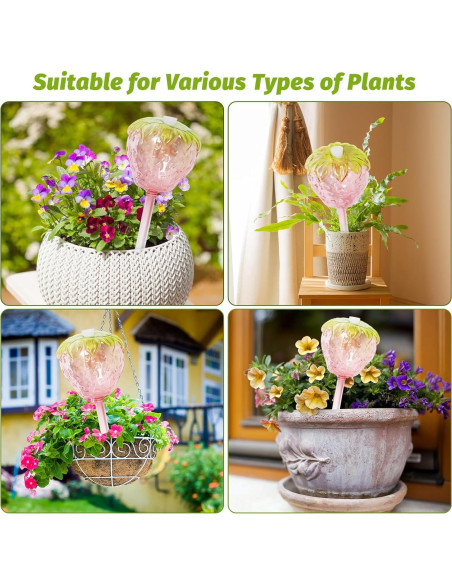 Esferas de Riego de Vidrio SunGardery 2pcs Autorriego 24.8cm