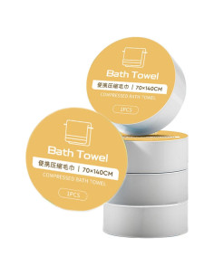 Toalla de baño desechable FIEIKBYY 139.7 x 71.1 cm 5-Pack