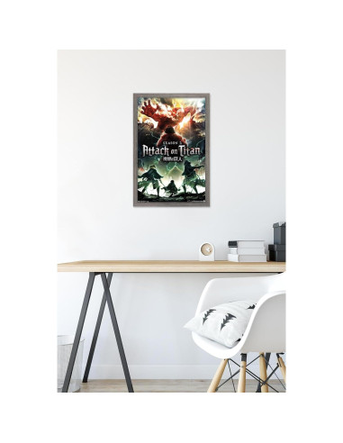 Póster Enmarcado Trends International Ataque a los Titanes 37.4x56.8cm