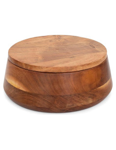 Cesta Calentadora de Tortillas de Madera El Gran Bazar Indio 22.9 cm