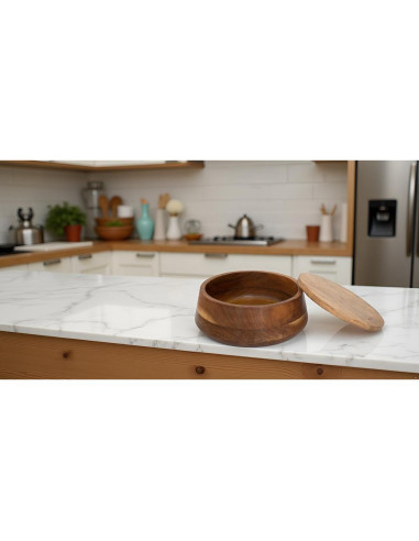 Cesta Calentadora de Tortillas de Madera El Gran Bazar Indio 22.9 cm