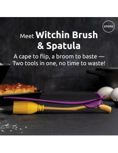 Brocha y Espátula de Silicona OTOTO Witchin - Regalo Halloween 2