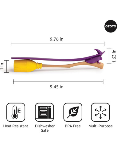 Brocha y Espátula de Silicona OTOTO Witchin - Regalo Halloween