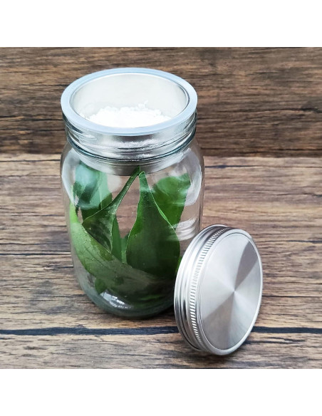 Tazas Divisoras de Ensalada Acero Inoxidable 304 Paquete de 2