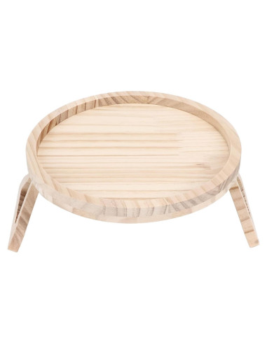 Bandeja Clip-On para Sofá TOPINCN Redonda 25cm Plegable