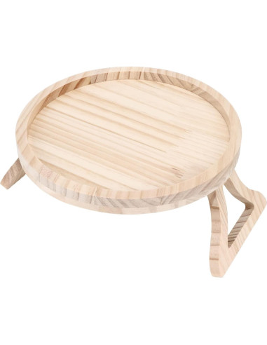 Bandeja Clip-On para Sofá TOPINCN Redonda 25cm Plegable