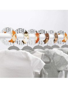 Divisores de Armario para Bebé Little Miracles Woodland - 6 Piezas 2