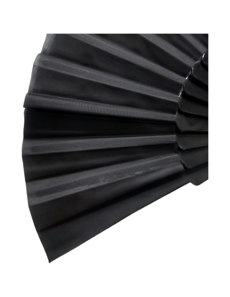 Abanicos Plegables Bwerfuet 2 Piezas Estilo Chino Negro