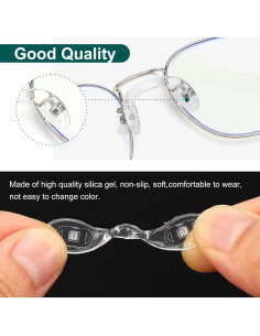 24 Almohadillas de Nariz Silicona Hpmjz 3 Tamaños Antideslizantes 2