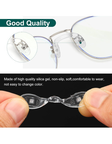 24 Almohadillas de Nariz Silicona Hpmjz 3 Tamaños Antideslizantes