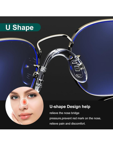 24 Almohadillas de Nariz Silicona Hpmjz 3 Tamaños Antideslizantes