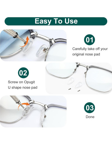 24 Almohadillas de Nariz Silicona Hpmjz 3 Tamaños Antideslizantes