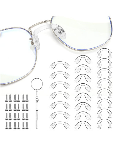 24 Almohadillas de Nariz Silicona Hpmjz 3 Tamaños Antideslizantes