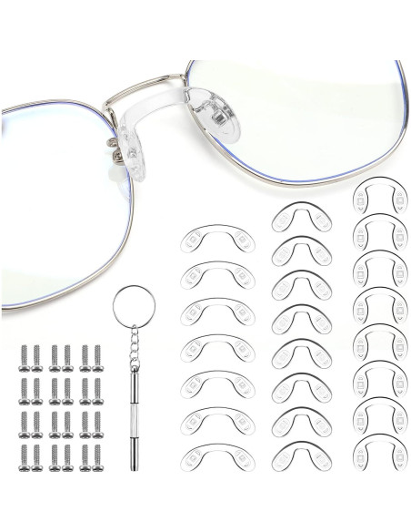 24 Almohadillas de Nariz Silicona Hpmjz 3 Tamaños Antideslizantes