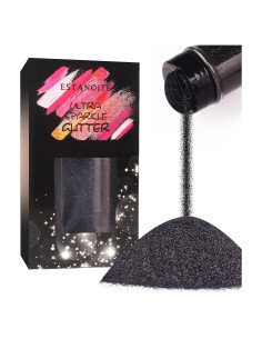 Polvo de Brillo Metálico Estanoite 150g Negro para Manualidades
