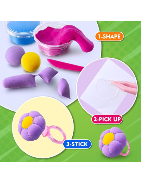 Kit de Arcilla Air Dry ESSENSON 66 Colores para Manualidades