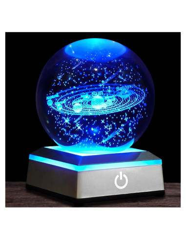 Lámpara de Mesa 3D Oriamde Sistema Solar 8 cm LED Táctil
