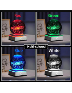 Lámpara de Mesa 3D Oriamde Sistema Solar 8 cm LED Táctil 2
