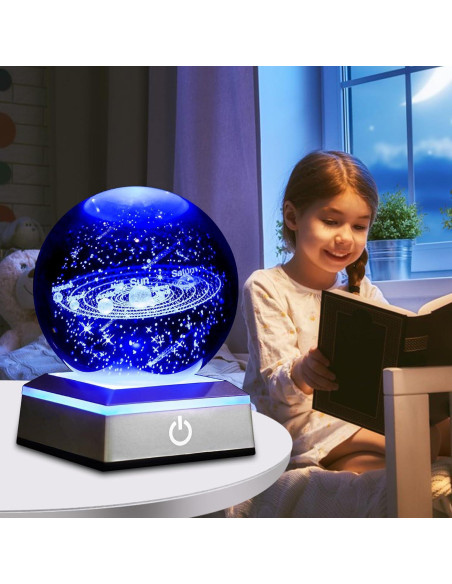Lámpara de Mesa 3D Oriamde Sistema Solar 8 cm LED Táctil
