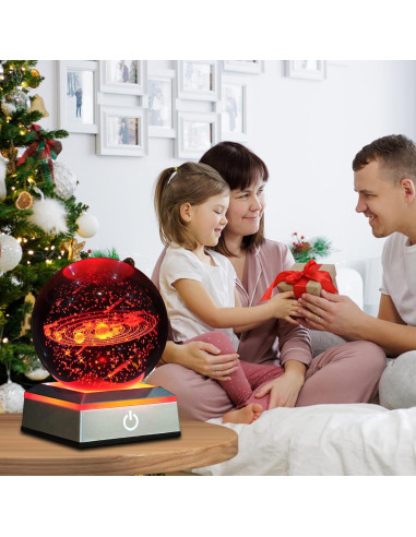 Lámpara de Mesa 3D Oriamde Sistema Solar 8 cm LED Táctil