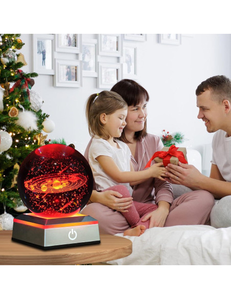 Lámpara de Mesa 3D Oriamde Sistema Solar 8 cm LED Táctil