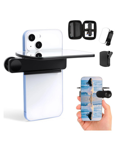 Clip de Reflexión de Espejo Weseecase para Smartphone Negro