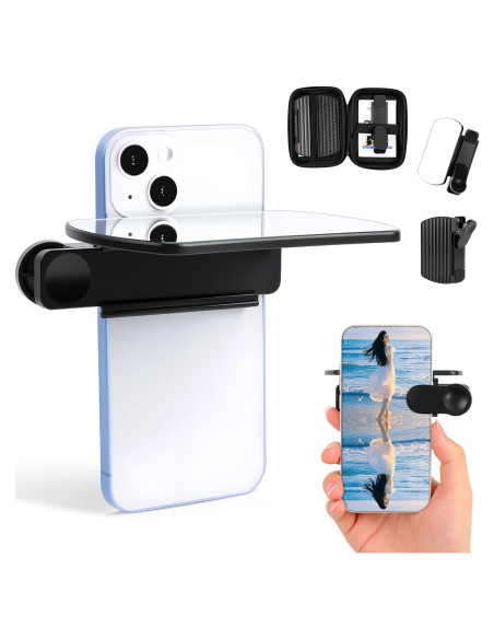 Clip de Reflexión de Espejo Weseecase para Smartphone Negro