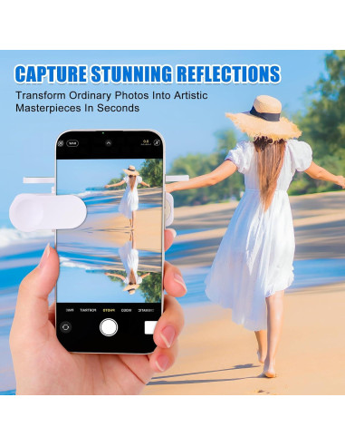 Clip de Reflexión de Espejo Weseecase para Smartphone Negro