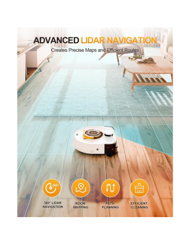 Aspiradora Robot UBPET V10 22,000Pa Limpieza Pelo Mascotas