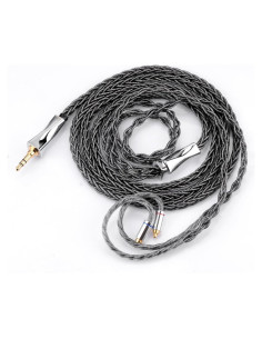 Cable MMCX FAAEAL 1.5m Cobre Monocristalino Baño Plata 3.5mm