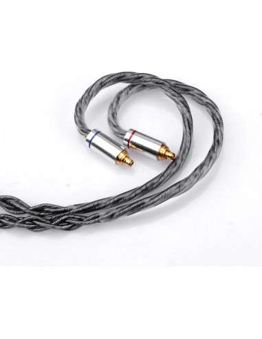 Cable MMCX FAAEAL 1.5m Cobre Monocristalino Baño Plata 3.5mm