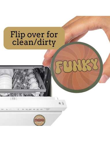 Imán Divertido Limpio Sucio para Lavavajillas Bastante Inapropiado