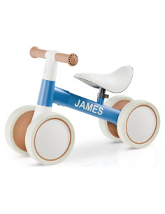 Bicicleta de Equilibrio MiniBike Azul Personalizable para Bebés