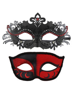 Conjunto de 2 Máscaras Venecianas Coddsmz para Parejas