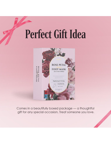 Mascarilla para Pies Koelf - 10 Pares, Hidratación Rosa