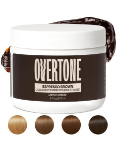 Acondicionador de Color Semipermanente Overtone Marrón Espresso 226.8 g 2