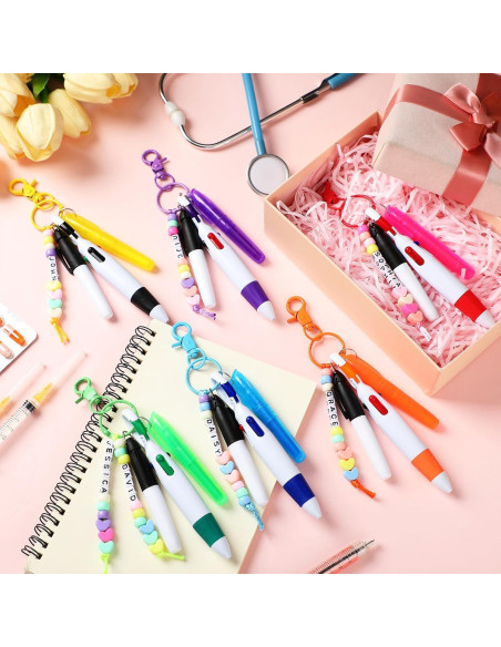 Juego de Bolígrafos para Enfermeras ForraFun - 6 Piezas Coloridas