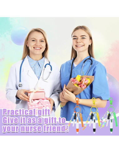 Juego de Bolígrafos para Enfermeras ForraFun - 6 Piezas Coloridas