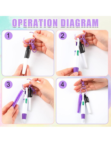 Juego de Bolígrafos para Enfermeras ForraFun - 6 Piezas Coloridas