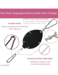 Soporte de Planta Retráctil Uncakil para Colgar hasta 18 kg 2
