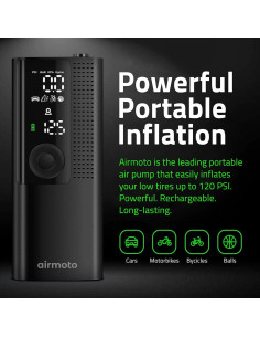 Inflador de Neumáticos Airmoto BP198 - Portátil 120 PSI 2