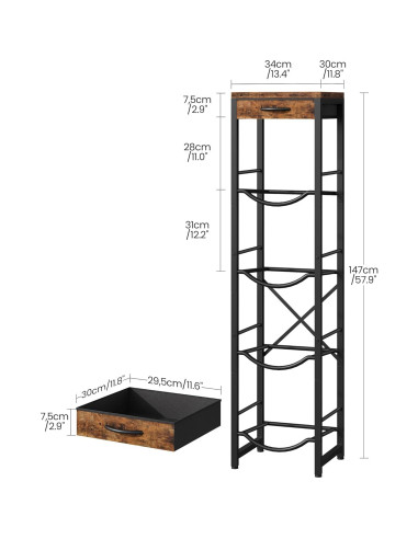 Soporte para Jarras de Agua 5 Galones CHOEZON Estante 4 Niveles
