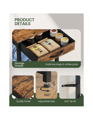 Soporte para Jarras de Agua 5 Galones CHOEZON Estante 4 Niveles