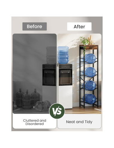 Soporte para Jarras de Agua 5 Galones CHOEZON Estante 4 Niveles